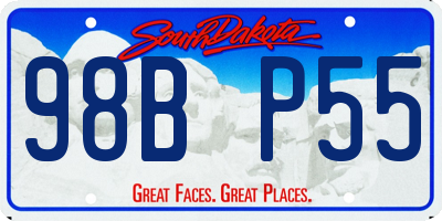 SD license plate 98BP55