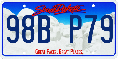 SD license plate 98BP79