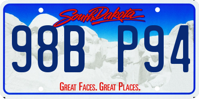 SD license plate 98BP94