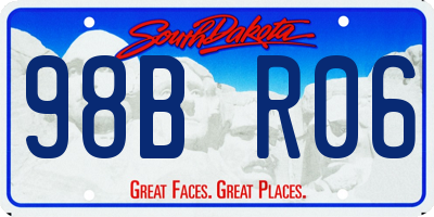 SD license plate 98BR06