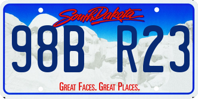 SD license plate 98BR23