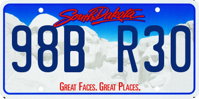 SD license plate 98BR30