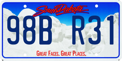 SD license plate 98BR31