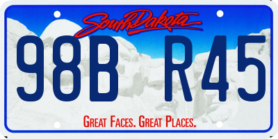 SD license plate 98BR45
