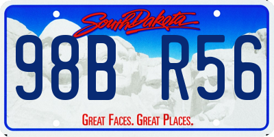SD license plate 98BR56