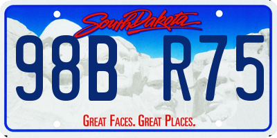 SD license plate 98BR75