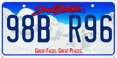 SD license plate 98BR96