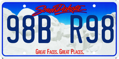 SD license plate 98BR98