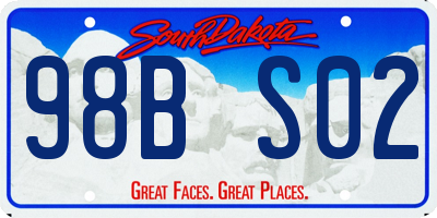 SD license plate 98BS02