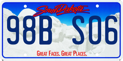 SD license plate 98BS06