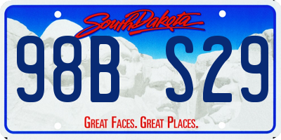 SD license plate 98BS29