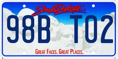 SD license plate 98BT02