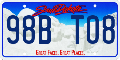 SD license plate 98BT08