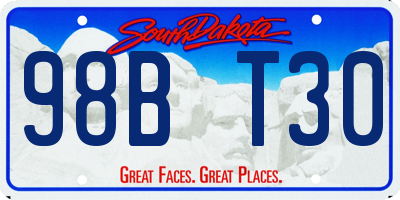 SD license plate 98BT30