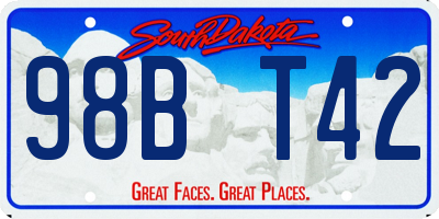 SD license plate 98BT42