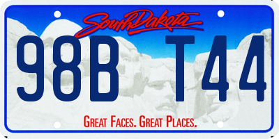 SD license plate 98BT44