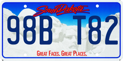 SD license plate 98BT82