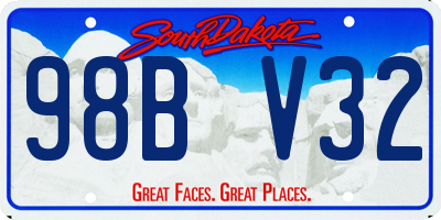 SD license plate 98BV32
