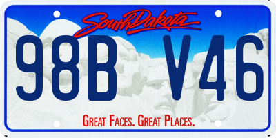 SD license plate 98BV46