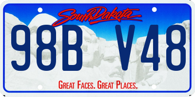 SD license plate 98BV48