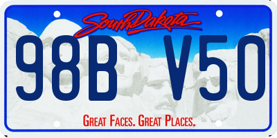 SD license plate 98BV50