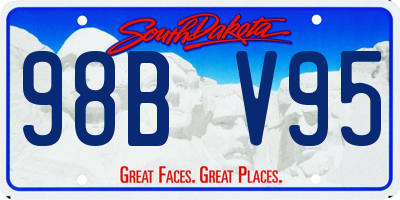 SD license plate 98BV95