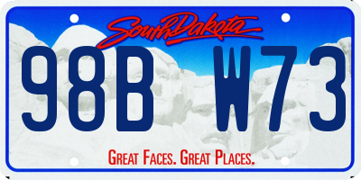 SD license plate 98BW73