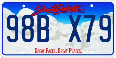 SD license plate 98BX79