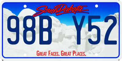 SD license plate 98BY52
