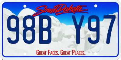 SD license plate 98BY97