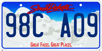 SD license plate 98CA09