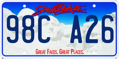 SD license plate 98CA26