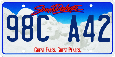 SD license plate 98CA42