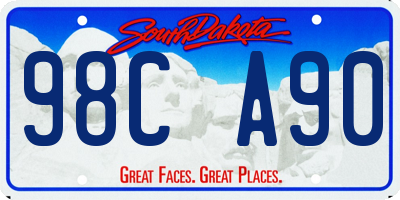 SD license plate 98CA90