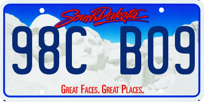 SD license plate 98CB09