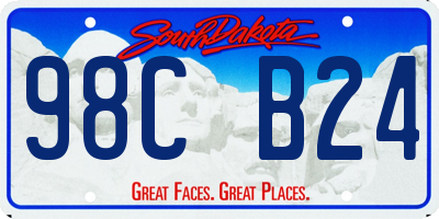 SD license plate 98CB24