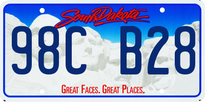 SD license plate 98CB28