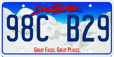 SD license plate 98CB29