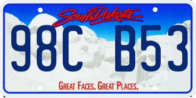 SD license plate 98CB53