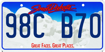SD license plate 98CB70