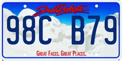 SD license plate 98CB79