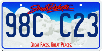 SD license plate 98CC23