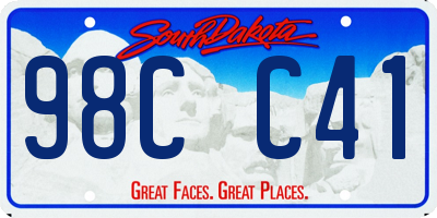 SD license plate 98CC41