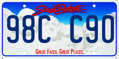 SD license plate 98CC90