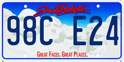 SD license plate 98CE24