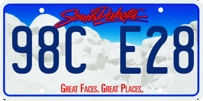 SD license plate 98CE28