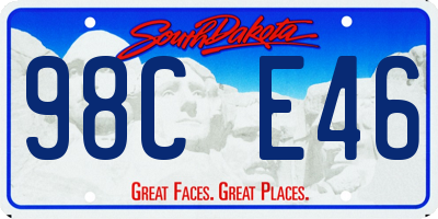 SD license plate 98CE46