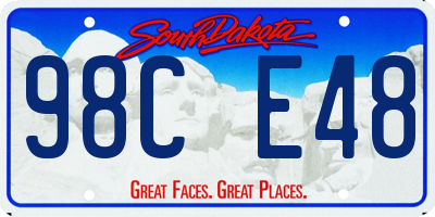 SD license plate 98CE48