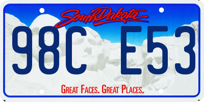 SD license plate 98CE53