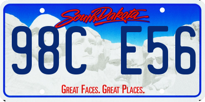SD license plate 98CE56